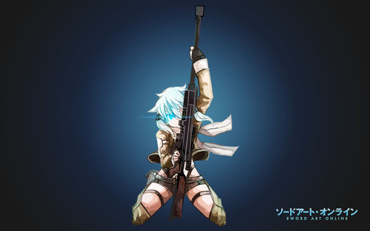Обои на рабочий стол Shino Asada / Сино Асада из аниме Sword Art Online II / Мастера Меча Онлайн II, by AssassinWarrior