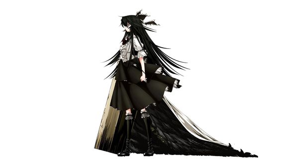 Обои на рабочий стол Utsuho Reiuji / Утсухо Рейуджи из игры Touhou Project / Проект Восток, by Shachiku