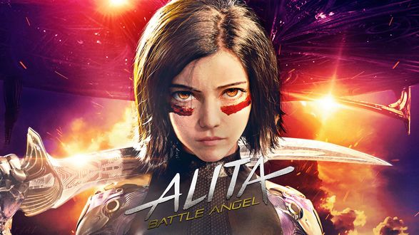 Обои на рабочий стол Alita / Алита из фильма Alita: Battle Angel / Алита: Боевой ангел