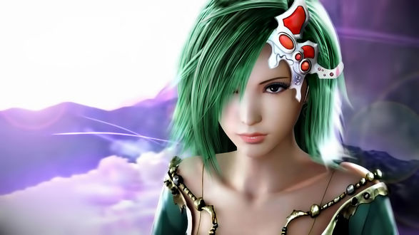 Обои на рабочий стол Rydia / Ридия из игры Final Fantasy IV, by kimcheolho