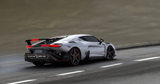 Обои на рабочий стол Концепт кар Zerouno от компании Italdesign Automobili Speciali, 2017 года