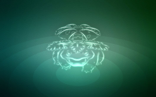 Обои на рабочий стол Venusaur / Венузавр из аниме Pokemon / Покемон, by Senzune