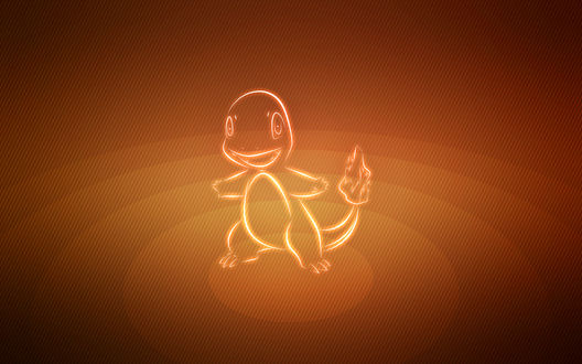 Обои на рабочий стол Charmander / Чармандер из аниме Pokemon / Покемон, by Senzune