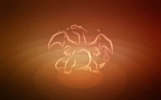 Обои на рабочий стол Charizard / Чаризард из аниме Pokemon / Покемон, by Senzune