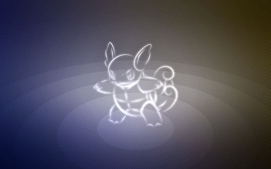Обои на рабочий стол Wartortle / Вартортл из аниме Pokemon / Покемон, by Senzune