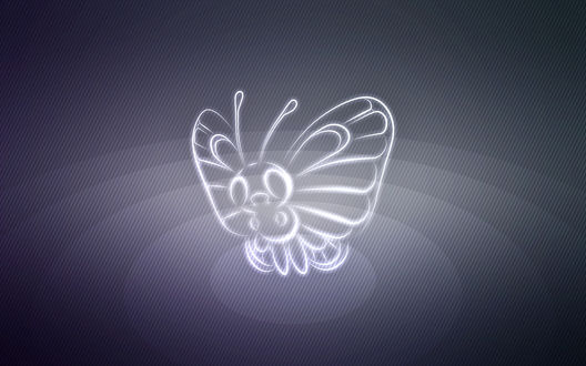 Обои на рабочий стол Butterfree / Баттерфри из аниме Pokemon / Покемон, by Senzune