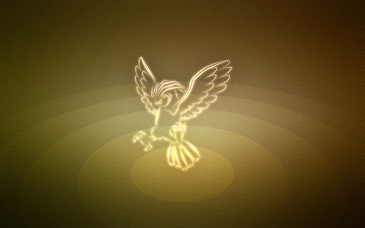 Обои на рабочий стол Pidgeotto / Пиджеотто из аниме Pokemon / Покемон, by Senzune