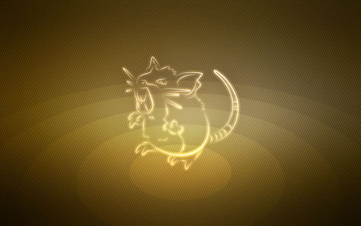 Обои на рабочий стол Raticate / Ратикэйт из аниме Pokemon / Покемон, by Senzune