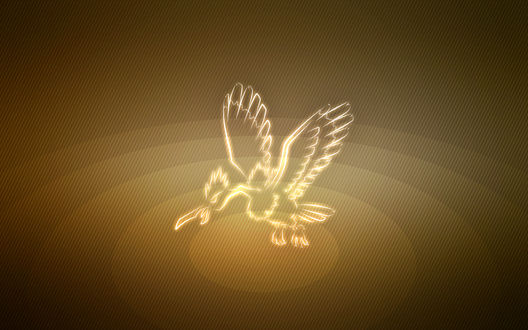 Обои на рабочий стол Fearow / Фироу из аниме Pokemon / Покемон, by Senzune
