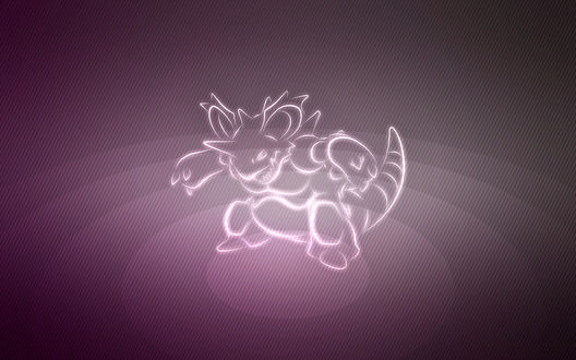 Обои на рабочий стол Nidoking / Нидокинг из аниме Pokemon / Покемон, by Senzune