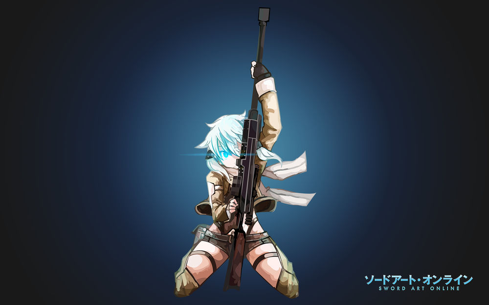Обои для рабочего стола Shino Asada / Сино Асада из аниме Sword Art Online II / Мастера Меча Онлайн II, by AssassinWarrior