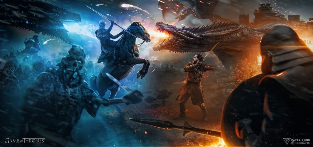Обои для рабочего стола Битва героев сериала Игра престолов / Game of Thrones