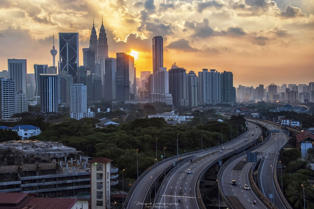 Обои для рабочего стола Дорога в Kuala Lumpur / Куала-Лумпур by Manjik photography