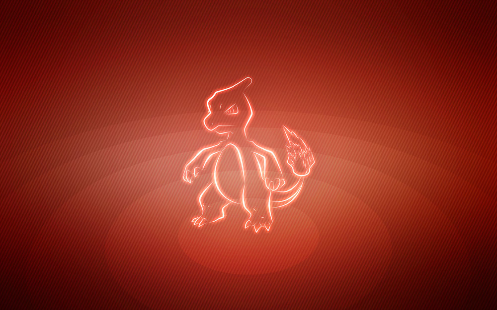 Обои для рабочего стола Charmeleon / Чармилион из аниме Pokemon / Покемон, by Senzune
