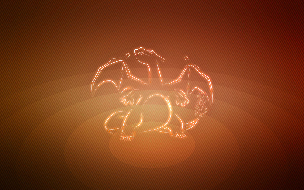 Обои для рабочего стола Charizard / Чаризард из аниме Pokemon / Покемон, by Senzune