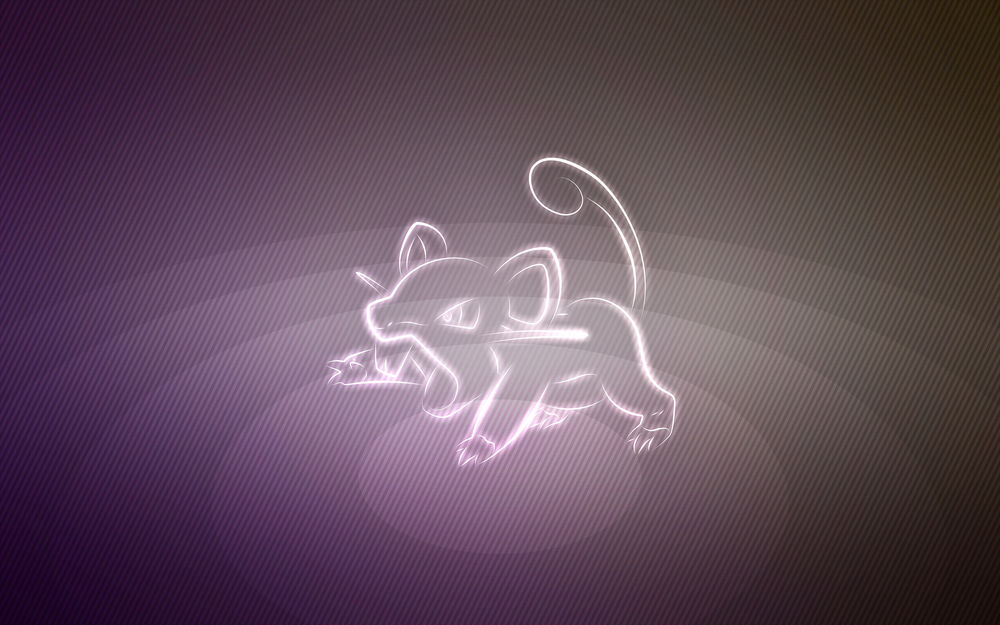 Обои для рабочего стола Rattata / Раттата из аниме Pokemon / Покемон, by Senzune