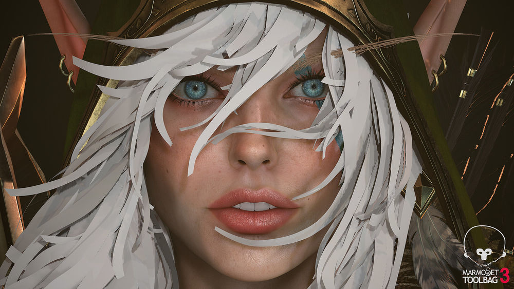 Обои для рабочего стола Alleria Windrunner / Аллерия Ветрокрылая из игры World of Warcraft / Мир военного ремесла, by LEE GH