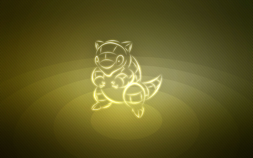 Обои для рабочего стола Sandshrew / Сэндшру из аниме Pokemon / Покемон, by Senzune