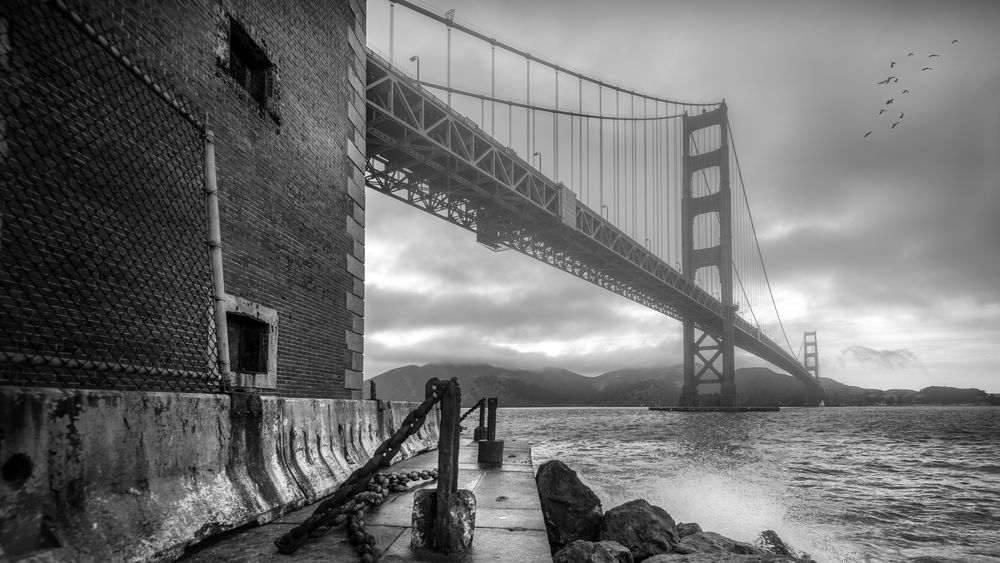 Обои для рабочего стола Мост Золотые ворота / Golden Gate Bridge в Сан-Франциско / San Francisco, США / USA, фотограф Joseph Miguel