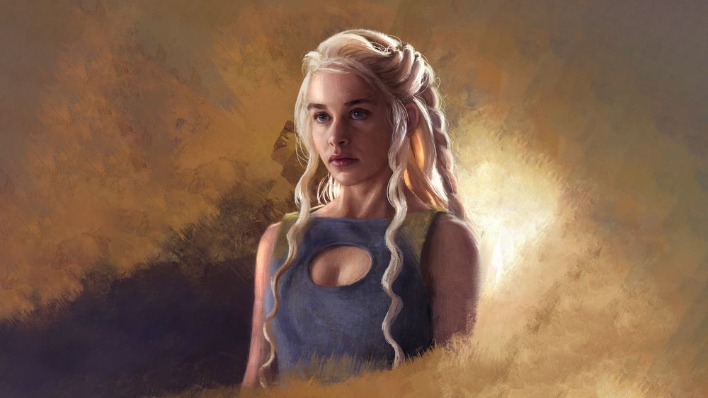 Обои для рабочего стола Daenerys Targaryen / Дейнерис Таргариен из сериала Game Of Trones / Игра Престолов, by Mandy Jurgens