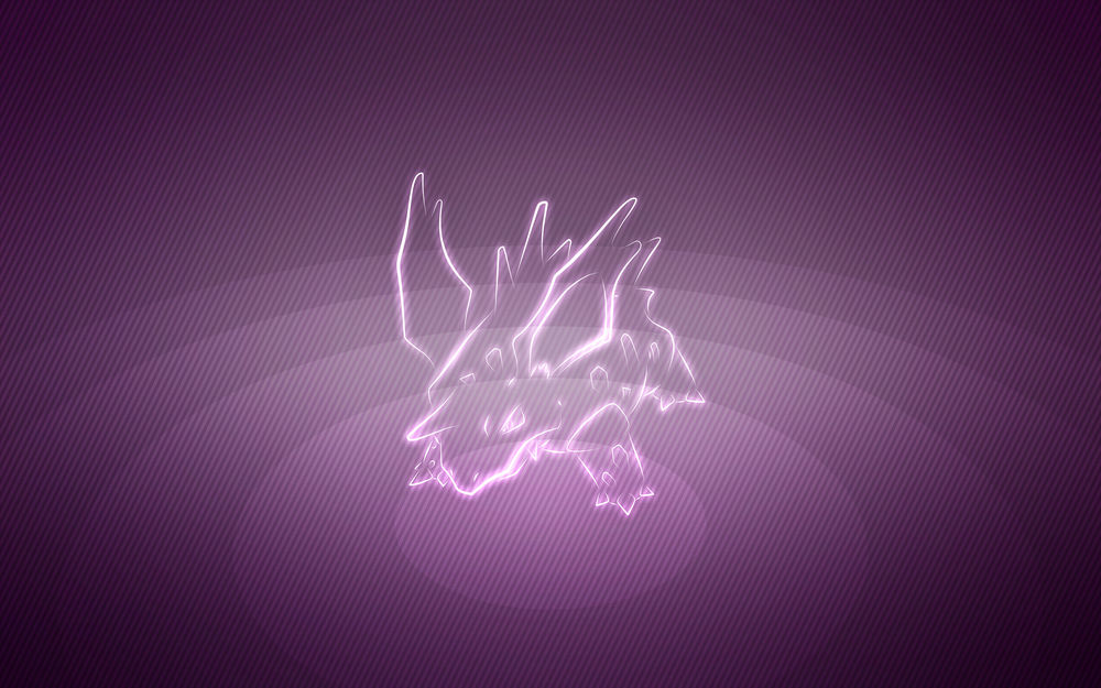Обои для рабочего стола Nidorino / Нидорино из аниме Pokemon / Покемон, by Senzune