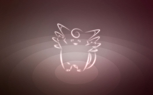 Обои на рабочий стол Clefable / Клефэйбл из аниме Pokemon / Покемон, by Senzune
