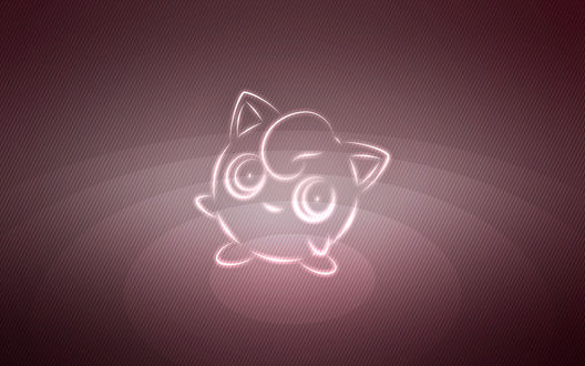 Обои на рабочий стол Jigglypuff / Джиглипафф из аниме Pokemon / Покемон, by Senzune