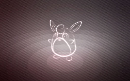 Обои на рабочий стол Wigglytuff / Виглитафф из аниме Pokemon / Покемон, by Senzune