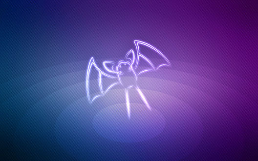 Обои на рабочий стол Zubat / Зубат из аниме Pokemon / Покемон, by Senzune