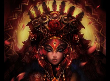 Обои на рабочий стол Непальская богиня Kumari / Кумари / Девочка, by Gianluca Rolli