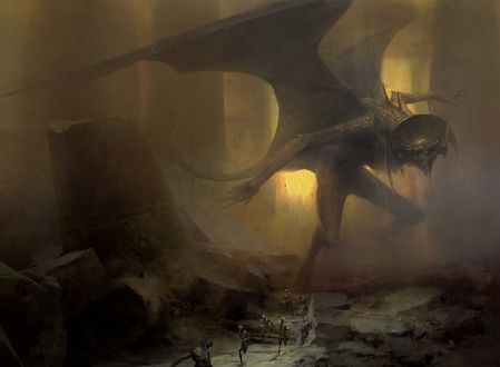 Обои на рабочий стол Apocalypse Demon / Демон Апокалипсиса, by Piotr Jablonski