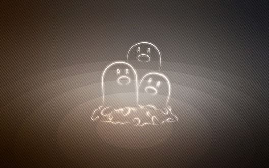 Обои на рабочий стол Dugtrio / Дагтрио из аниме Pokemon / Покемон, by Senzune