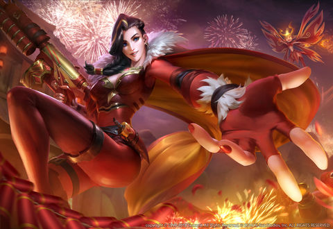 Обои на рабочий стол Tyra / Тайра из игры Paladins, by Justice Wong