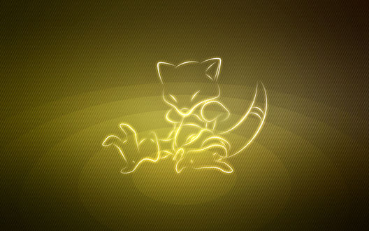 Обои на рабочий стол Abra / Абра из аниме Pokemon / Покемон, by Senzune