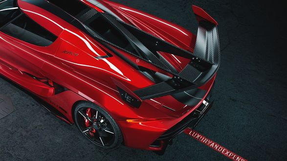 Обои на рабочий стол Салон Premium Automotive Concept Esse обновил один из 125 экземпляров нового гиперкара Koenigsegg Jesko Cherry Red Edition10, 2019 года