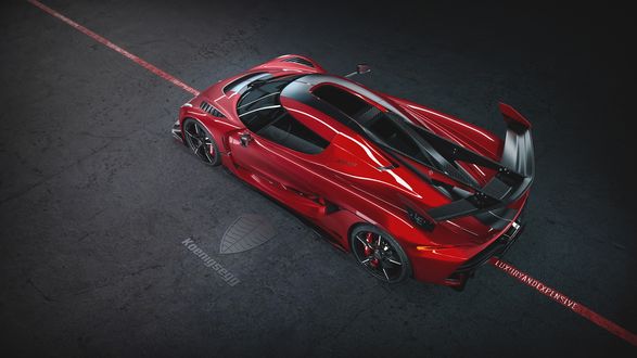 Обои на рабочий стол Салон Premium Automotive Concept Esse обновил один из 125 экземпляров нового гиперкара Koenigsegg Jesko Cherry Red Edition10, 2019 года