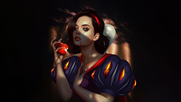 Обои на рабочий стол Snow White / Белоснежка из сказки Snow White and the Seven Dwarfs / Белоснежка и семь гномов, by Orphae
