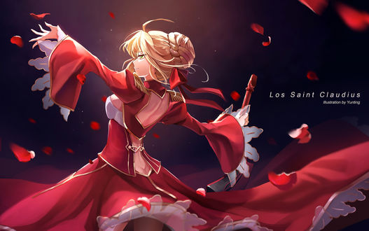 Обои на рабочий стол Nero Claudius / Нерон Клавдий из аниме Fate / Grand Order: First Order / Судьба / Великий приказ, by Yunting Zhou