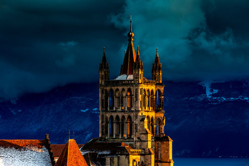 Обои на рабочий стол Lausanne, Switzerland / Лозанна, Швейцария, фотограф Engin Gokten
