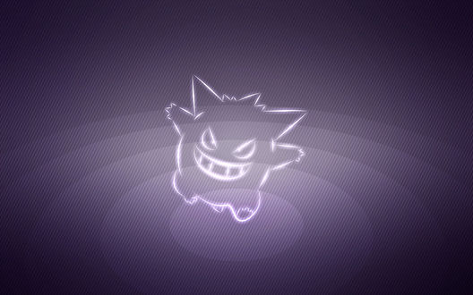 Обои на рабочий стол Gengar / Генгар из аниме Pokemon / Покемон, by Senzune