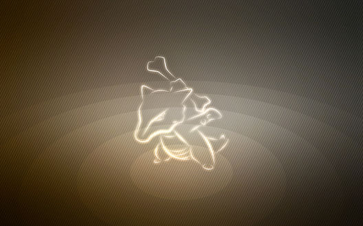 Обои на рабочий стол Marowak / Маровак из аниме Pokemon / Покемон, by Senzune