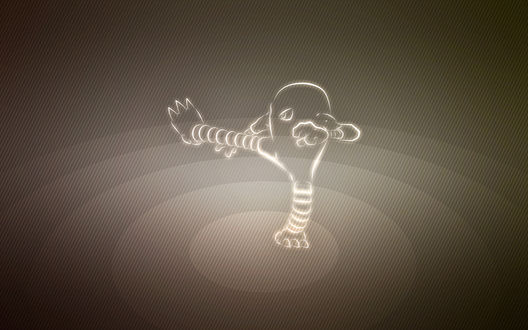 Обои на рабочий стол Hitmonlee / Хитмонли из аниме Pokemon / Покемон, by Senzune