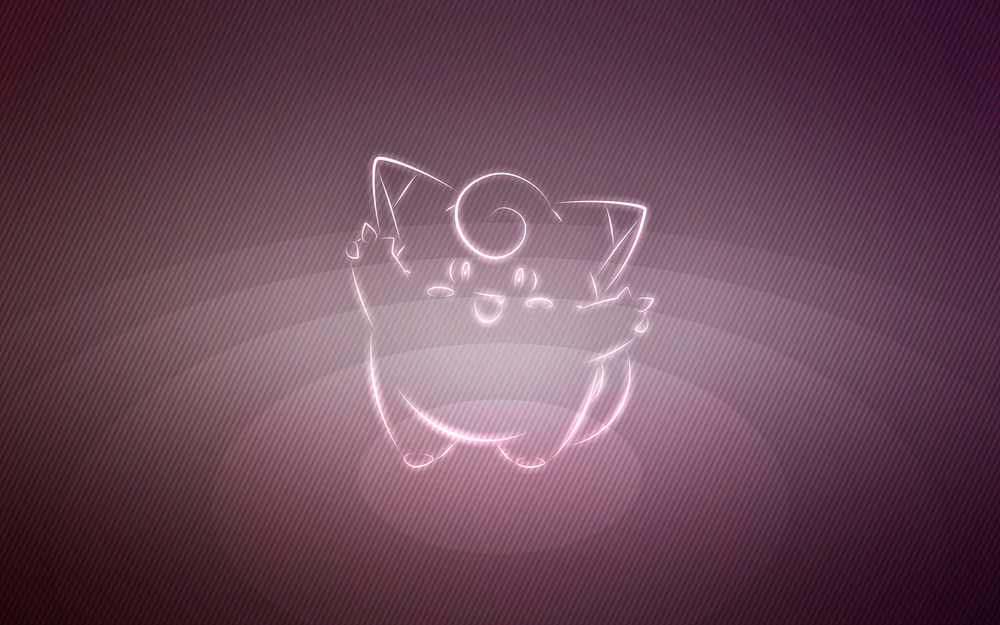 Обои для рабочего стола Clefairy / Клефэйри из аниме Pokemon / Покемон, by Senzune