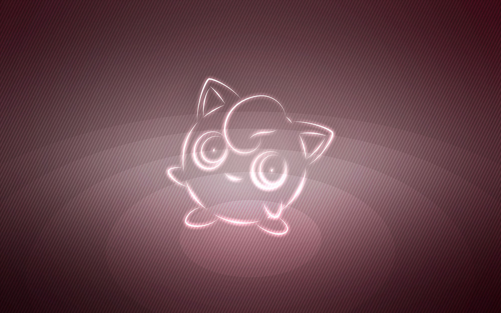 Обои для рабочего стола Jigglypuff / Джиглипафф из аниме Pokemon / Покемон, by Senzune