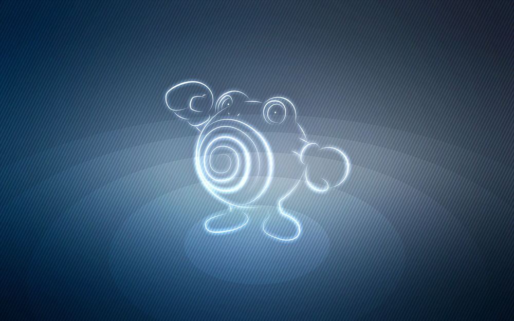 Обои для рабочего стола Poliwhirl / Поливирл из аниме Pokemon / Покемон, by Senzune