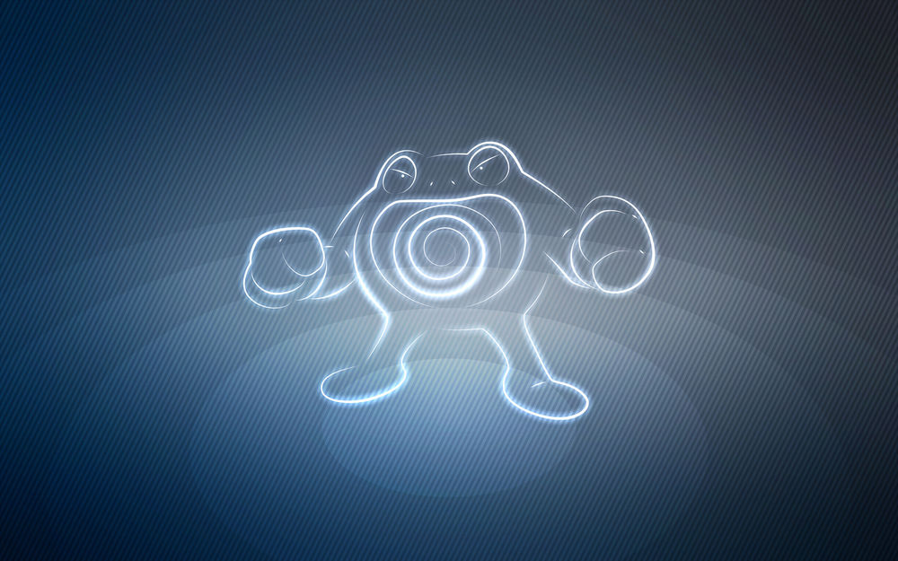Обои для рабочего стола Poliwrath / Поливрат из аниме Pokemon / Покемон, by Senzune