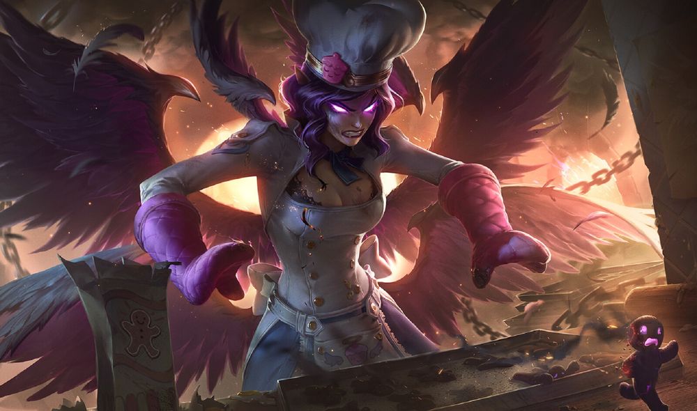 Обои для рабочего стола Morgana / Моргана из игры League of Legends / Лига Легенд, by Jennifer Wuestling