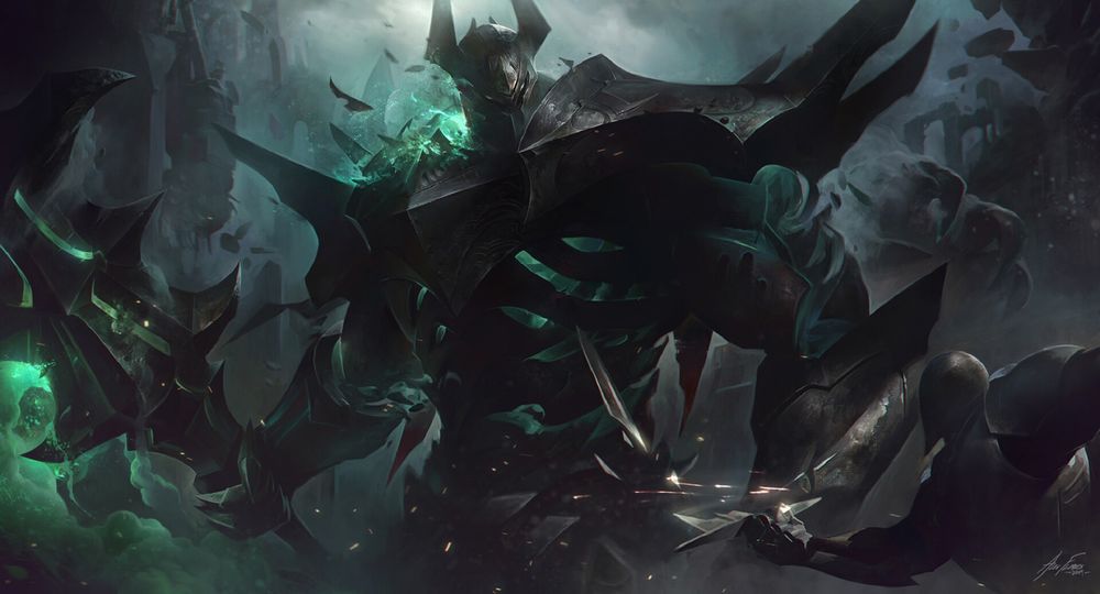 Обои для рабочего стола Mordekaiser / Мордекайзер из игры League of Legends / Лига Легенд, by Alex Flores