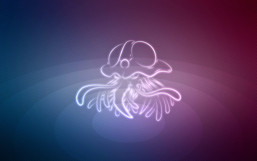 Обои для рабочего стола Tentacruel / Тентакруэль из аниме Pokemon / Покемон, by Senzune