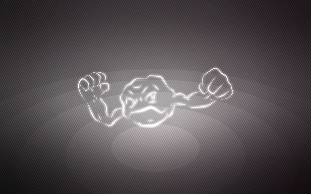 Обои для рабочего стола Geodude / Геодуд из аниме Pokemon / Покемон, by Senzune